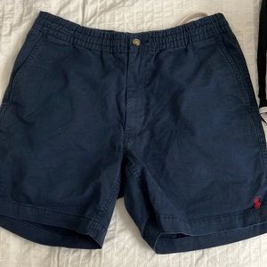 Navy Polo Ralph Lauren shorts with drawstring